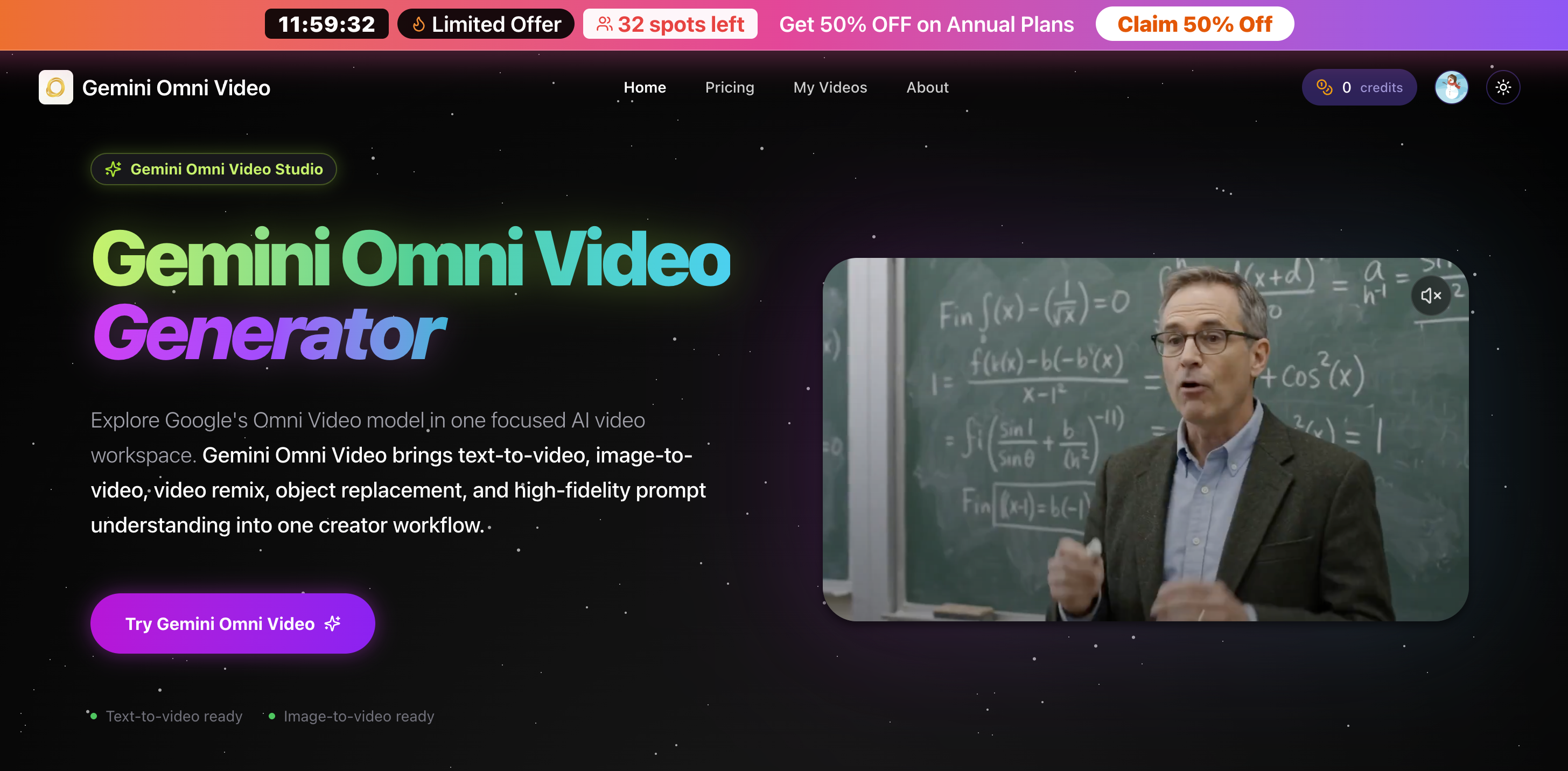 Gemini Omni Video Generator screenshot